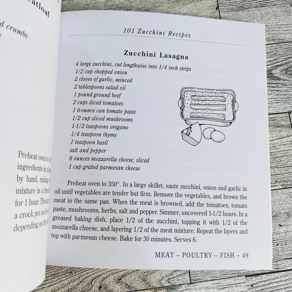 Life's Little Zucchini Cookbook by Joan Bestwick 1997 Recipes Appetizers Dessert